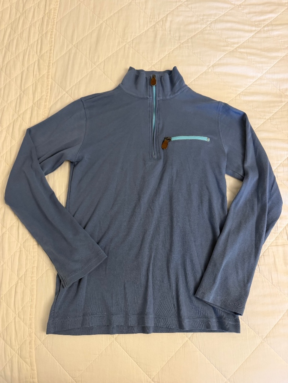 Bella bliss boys size 14 quarter zip lightweight pullover